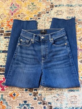 7 for all mankind cropped alexa jeans